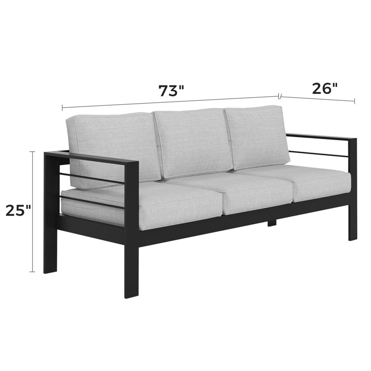 Garden discount sofa aluminium